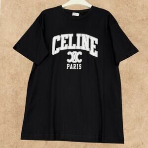 CELINE Women's Black Short Sleeve